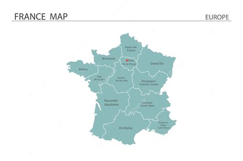 Premium Vector France Map Vector Illustration Map Have All Province
