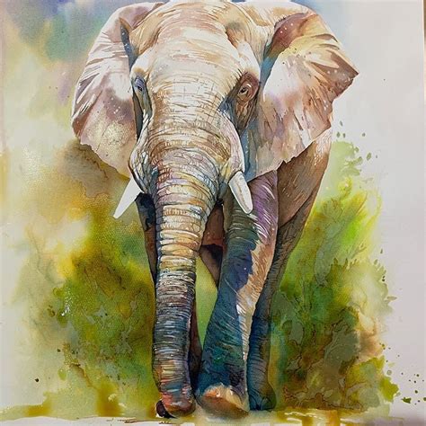Watercolor Watercolor Elephant Elephant Art Elephant Painting