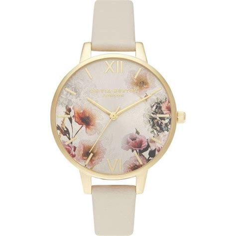 Ob Sunlight Florals Demi Nude Sunray And Gold Watch