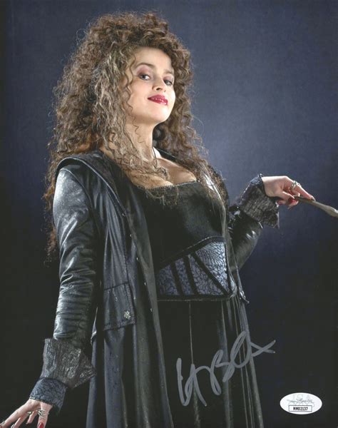 Helena Bonham Carter Signed Harry Potter 8x10 Photo JSA Hologram