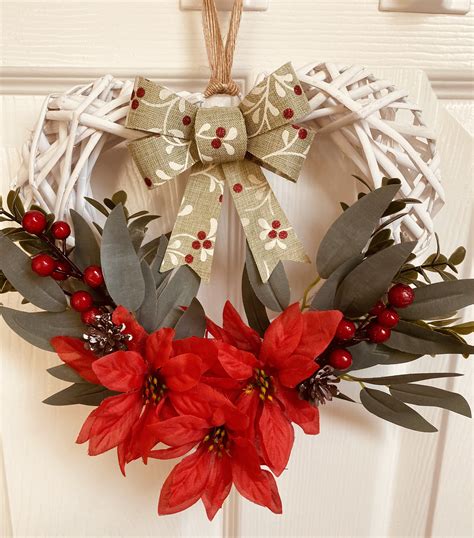 Heart Shaped Christmas Wreath Etsy