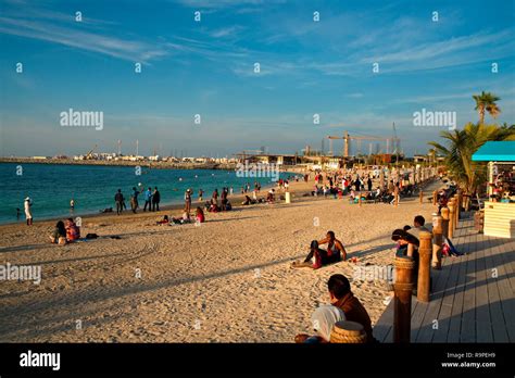 la mer beach and discrict by meraas dubai united arab emirates december 25 2018 la mer
