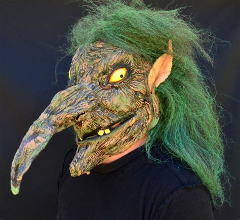 Creepy Scary Halloween Witch Mask Latex 2018 Costume Mask Evil Warlock