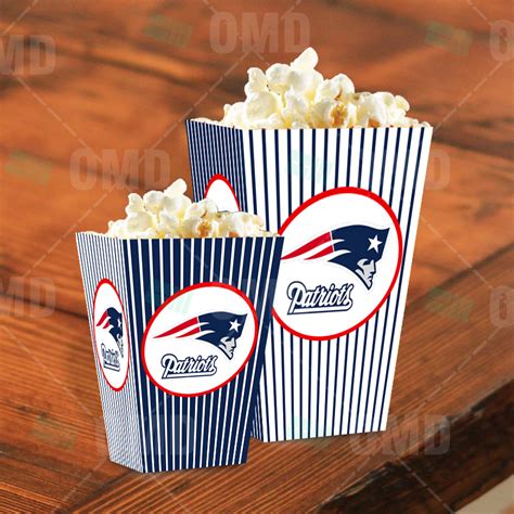 New England Patriots Sports Party Food Boxes Candy Buffets Popcorn