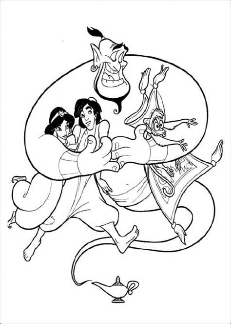 Genie Coloring Pages Coloring Home
