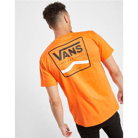 Vans Sidestripe T Shirt In Orange For Men Lyst