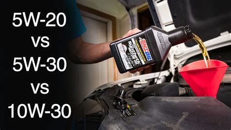 5w 20 Vs 5w 30 Vs 10w 30 Whats The Difference Amsoil Blog