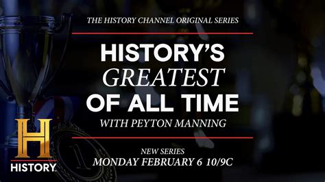 Historys Greatest Of All Time With Peyton Manning Season 2 Cancelled