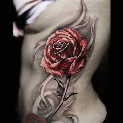 Rose Side Tattoo Tattoos Rose Tattoos Rose Tattoo On Side