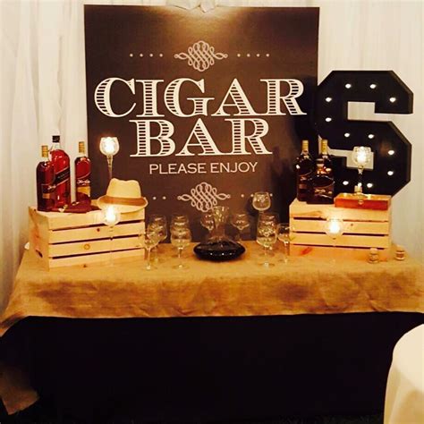 Custom Party And Corporate Event Cutouts Vintage Cigar Bar Backdrop