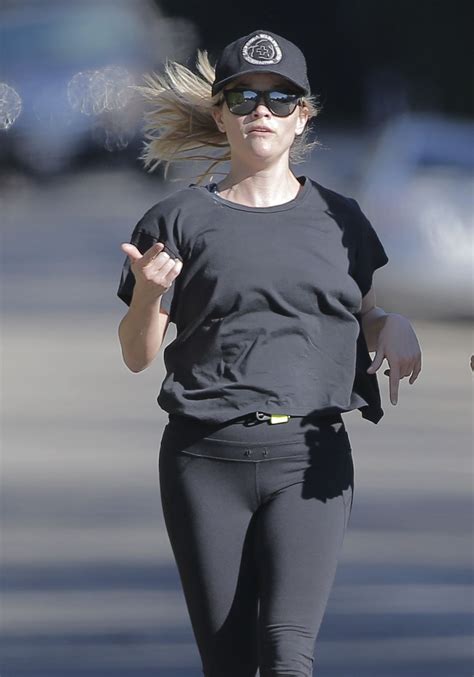 reese witherspoon out for a jog in brentwood 11 10 2016 celebmafia