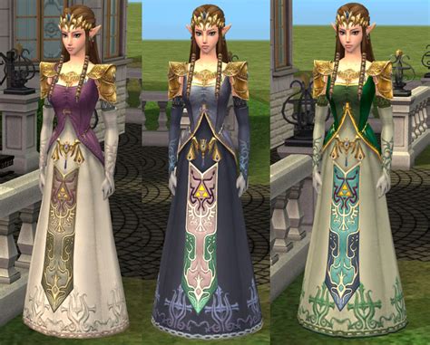 Mod The Sims Princess Zelda Sim Dress And Hair