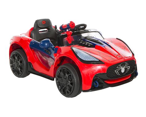 Spiderman 6 Volt Super Electric Ride On Car Redblackblue
