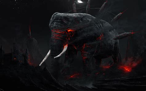 Wallpaper Hell Dark Elephant Underground Monstrous Wallpx