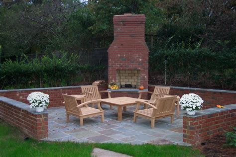 Brick Outdoor Fireplace Plans Home Design Ideas