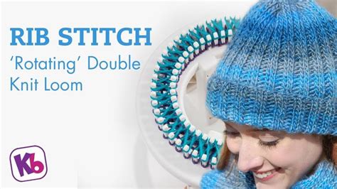 Rib Stitch For Double Knit On Rotating Double Knit Loom Youtube