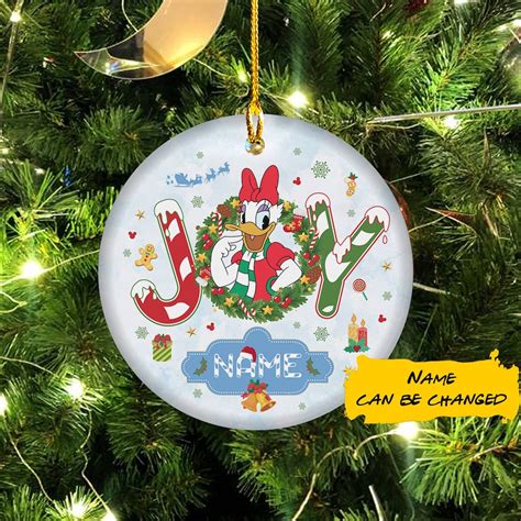 Personalized Daisy Duck Christmas Ornament Mickey And Friends Etsy