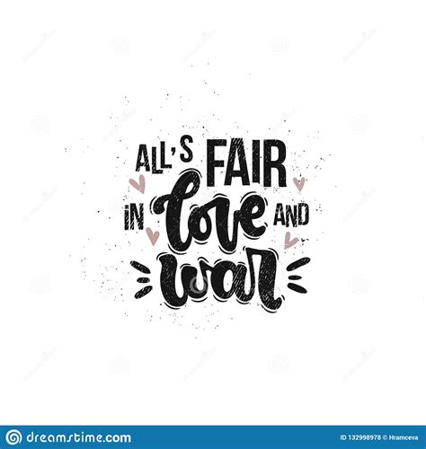 All S Fair In Love And War Stock Vector Illustration Of Curve 132998978