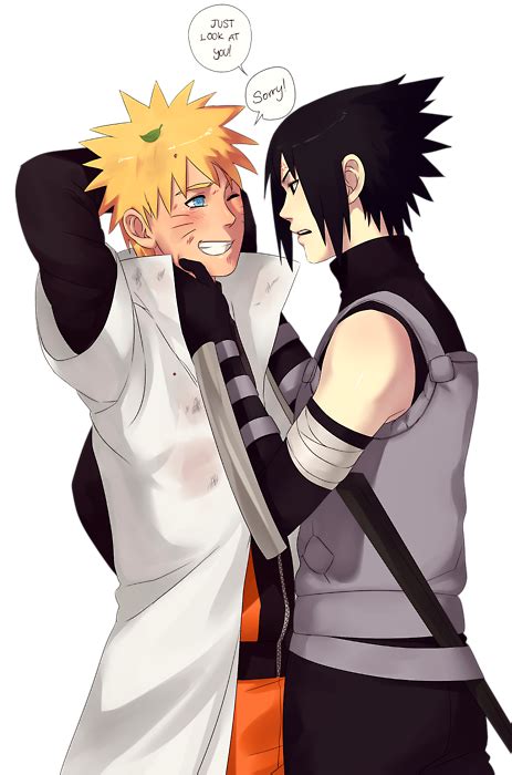 Naruto And Sasuke Kiss Fanart