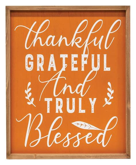 Col House Designs Wholesale Thankful Grateful And Truly Blessed Frame