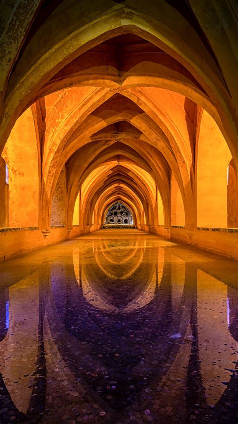 Download Wallpaper 1350x2400 Arch Architecture Symmetry Andalucia