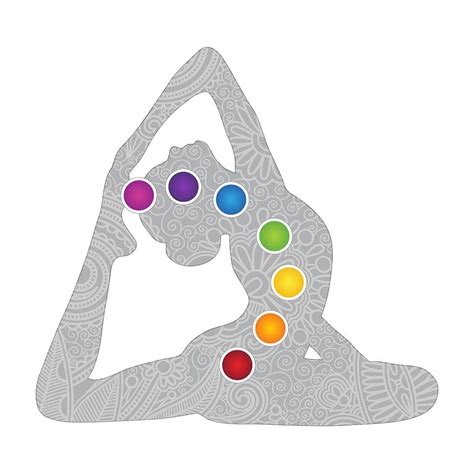 Yoga Pose Chakra Design Digital Art By Serena King Fine Art America