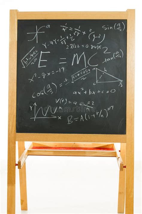 Blackboard With Mathematics Formulas Stock Image Image Of Lecture
