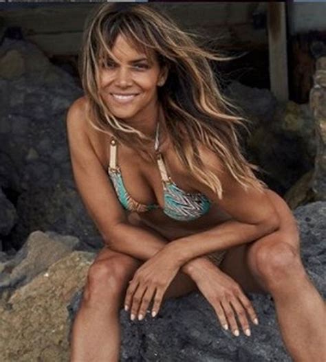 Halle Berry Thrills Fans As She Poses In Sheer Bikini For Dreamy Beach Snap Daily Star