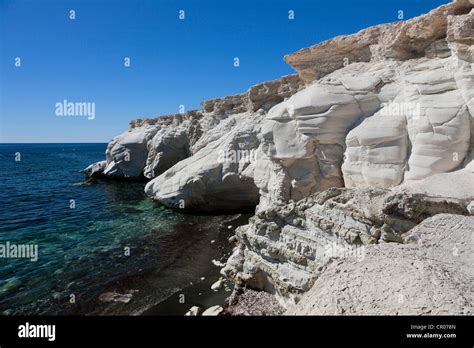 Rocks At Governor S Beach Southern Cyprus Greek Cyprus South Eastern Europe Europe Stock