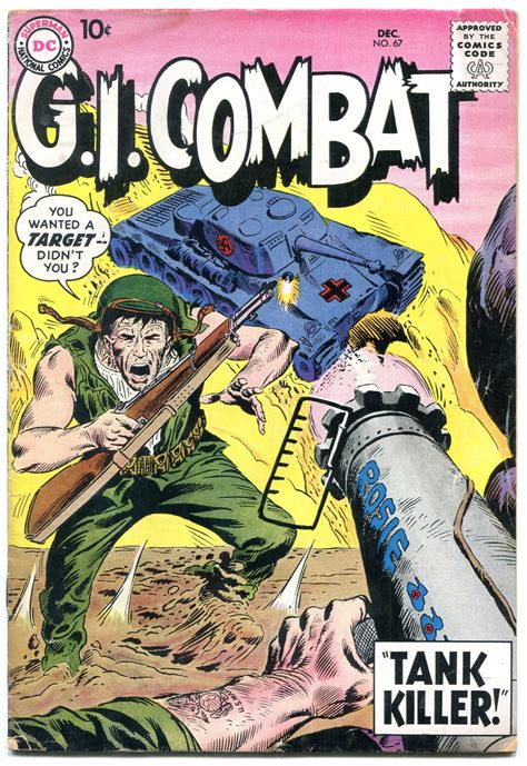 Gi Combat 67 1959 Dc 1st Tank Killer Dc War Comic Vg 1959 Comic