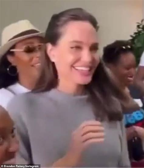 Angelina Jolie Is Seen Performing The Electric Slide Dance Move With Daughter Zahara 17 Sound