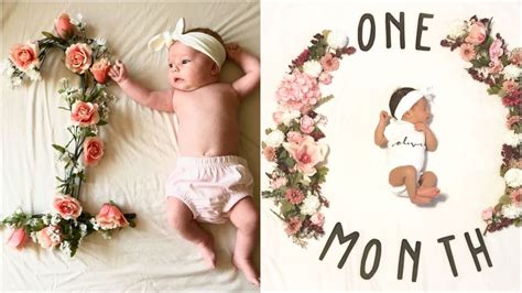 First Month Monthly Baby Photoshoot Ideas At Homebaby Monthly