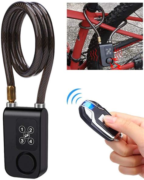 Wsdcam Bike Motorcycle Lock Alarm With Remote Anti Theft Vibration