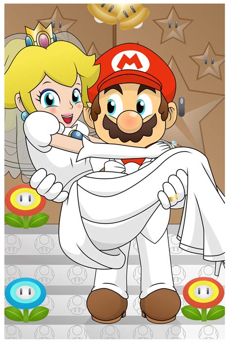Mario X Peach Wedding Card By Prinnyaniki On Deviantart