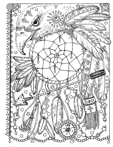 Dream Catcher Coloring Pages For Adults At Free