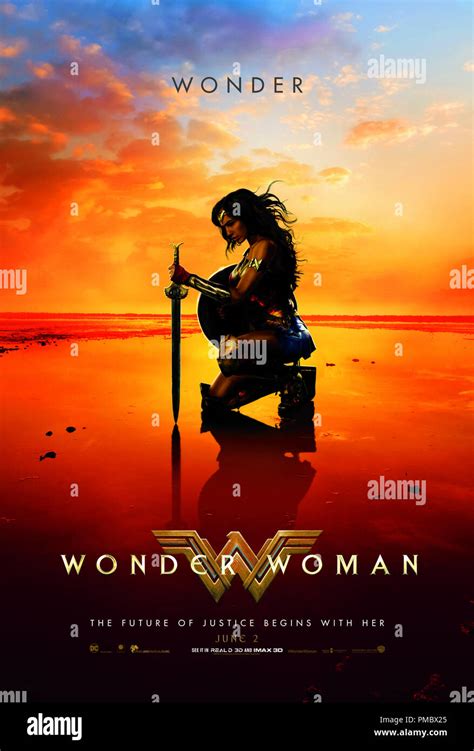 Wonder Woman 2017 Poster Stock Photo Alamy