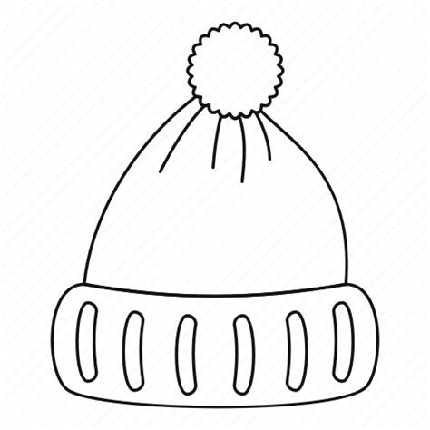 Winter Hat Clipart Black And White