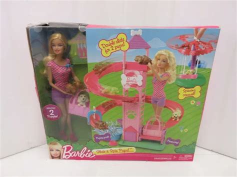 rare 2012 barbie slide and spin pups set unopened box 160 00 picclick