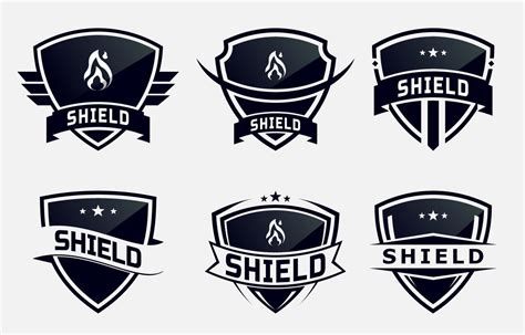 Set Of Shield Logo Template Icon 8321046 Vector Art At Vecteezy