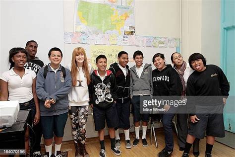 Bella Thorne Visits Bethune Middle School With Get Schooled Victory