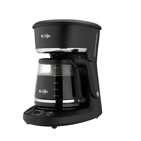 Mr Coffee 12 Cup Programmable Coffeemaker Blackchrome