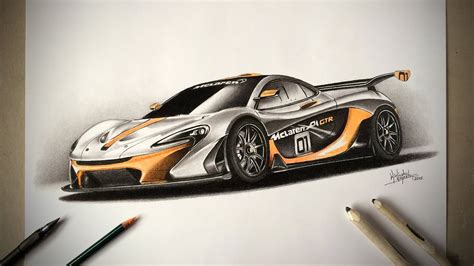 Mclaren P1 Gtr Speed Drawing By Drawing Master Youtube