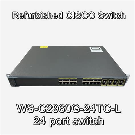 Refurbished CISCO Catalyst WS C2960G 24TC L 24 Port Switch Computers