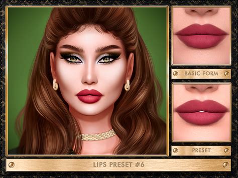 The Sims Resource Lips Preset 6