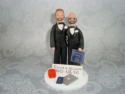 Personalized Same Sex Couple Wedding Cake Topper By Mudcards