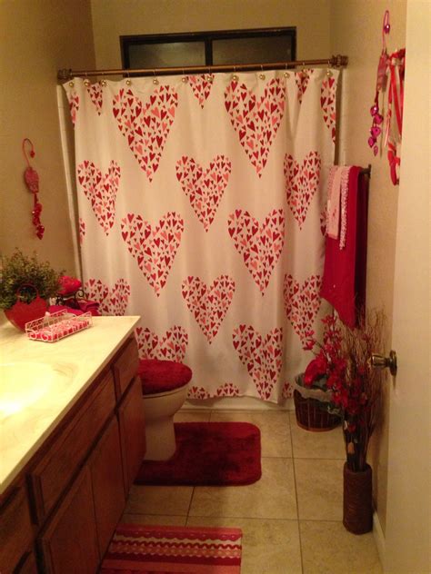 Valentines Bathroom Bathroom Decor Vday Decor Valentine Theme