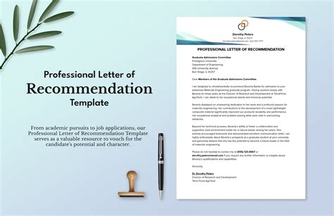 Professional Letter Of Recommendation Google Docs Word Pdf Hot Sex