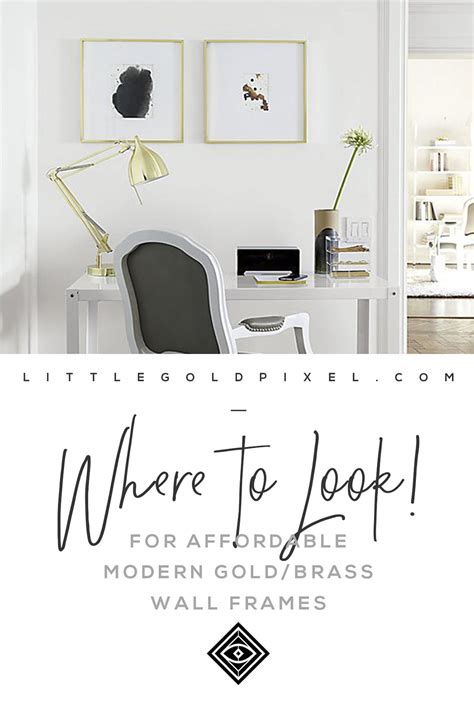 Affordable Gold Wall Frames • Where to Shop • Little Gold Pixel