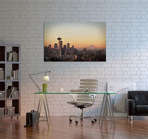 Seattle Skyline Photo Seattle Skyline Print Seattle Skyline Canvas