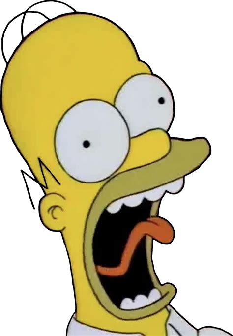 Homer Simpson Screaming Vector By Homersimpson1983 On Deviantart